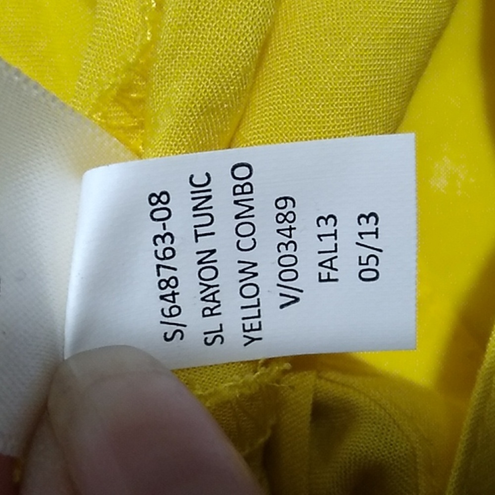 (BX14) SALE! NWT Old Navy Rayon Yellow Tunic ๐ Sz.M - Picture 9 of 9